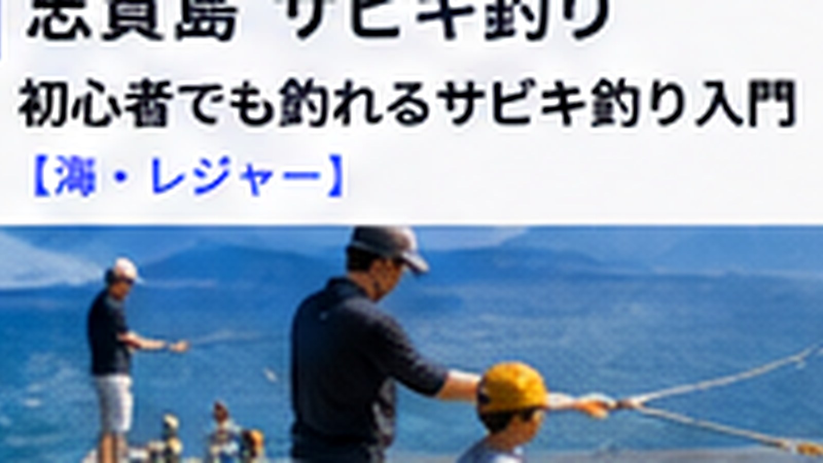 志賀島でサビキ釣りをする時期｜季節・時間帯・潮の考え方を解説の内容をイメージした志賀島の観光・地域情報画像